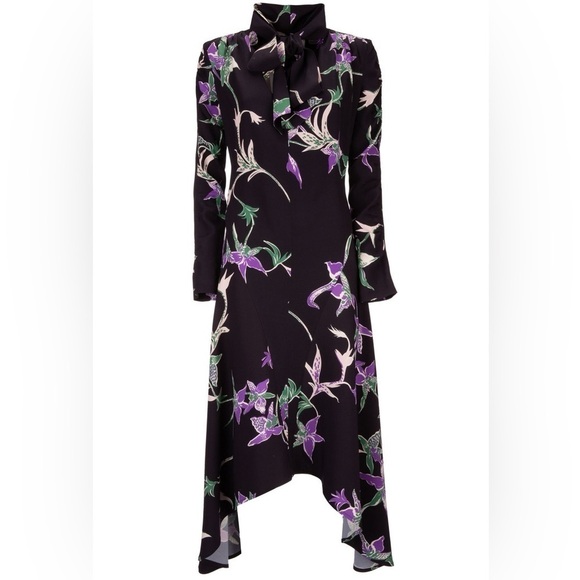 La DoubleJ Martha Dress Orchidee Nero in Sablé Satin MSRP $890 Small - Picture 5 of 10